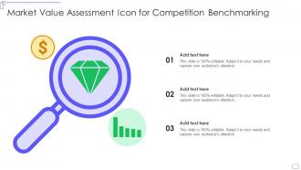 Market value assessment icon for competition benchmarking