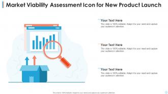 Market Viability Assessment Icon For New Product Launch