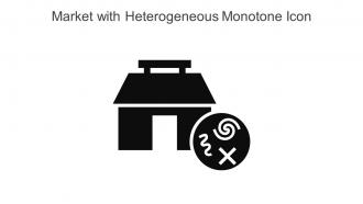 Market With Heterogeneous Monotone Icon In Powerpoint Pptx Png And Editable Eps Format