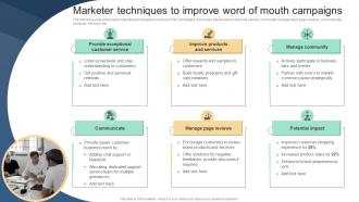 Marketer Techniques To Improve Word Of Mouth Implementing Viral Marketing Strategies To Influence