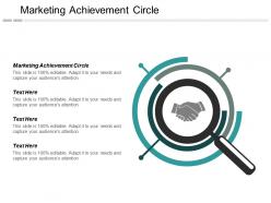 Marketing achievement circle ppt powerpoint presentation inspiration brochure cpb