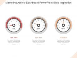 Marketing activity dashboard powerpoint slide inspiration