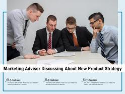 Marketing advisor discussing about new product strategy