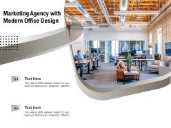Marketing agency with modern office design