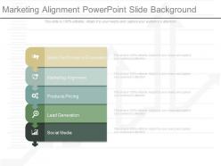 Marketing alignment powerpoint slide background