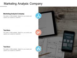 Marketing analysis company ppt powerpoint presentation icon outline cpb