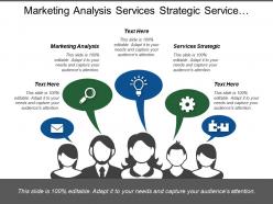 Marketing analysis services strategic service planning sales readiness