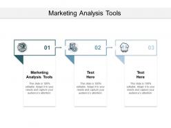 Marketing analysis tools ppt powerpoint presentation outline rules cpb