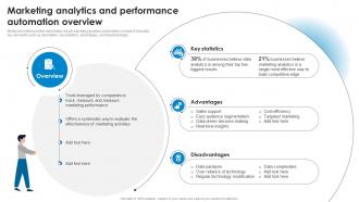 Marketing Analytics And Performance Automation Overview Marketing Technology Stack Analysis