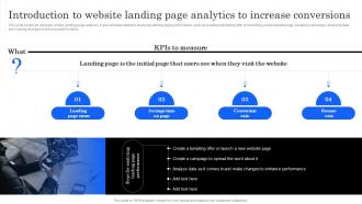 Marketing Analytics Effectiveness Introduction To Website Landing Page Analytics To Increase