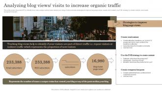 Marketing Analytics Guide To Measure Analyzing Blog Views Visits To Increase Organic Traffic