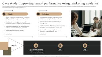 Marketing Analytics Guide To Measure Case Study Improving Teams Performance Using