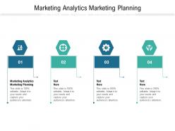 Marketing analytics marketing planning ppt powerpoint presentation model slide cpb