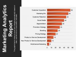 Marketing analytics report powerpoint slide show