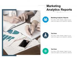 Marketing analytics reports ppt powerpoint presentation professional clipart images cpb