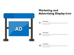Marketing and advertising display icon