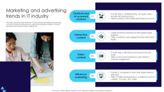Marketing And Advertising Trends In It Industry