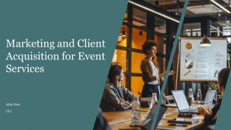 Marketing And Client Acquisition For Event Services PPT Slides AT