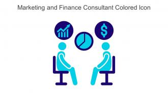 Marketing And Finance Consultant Colored Icon In Powerpoint Pptx Png And Editable Eps Format