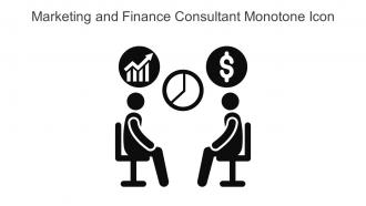 Marketing And Finance Consultant Monotone Icon In Powerpoint Pptx Png And Editable Eps Format