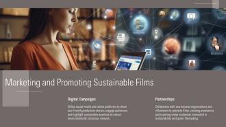 Marketing And Promoting Sustainable Films Greener Filmmaking PPT Example ST AI SS