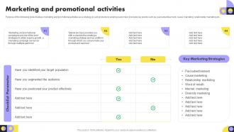 Marketing And Promotional Activities Year Over Year Organization Growth Playbook
