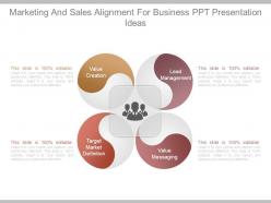Marketing and sales alignment for business ppt presentation ideas