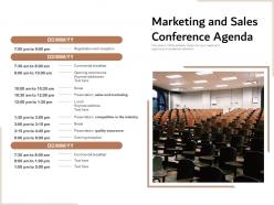 Marketing And Sales Conference Agenda