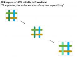 Marketing and sales data representation flat powerpoint design