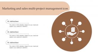 Marketing And Sales Multi Project Management Icon