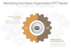 Marketing and sales organization ppt model