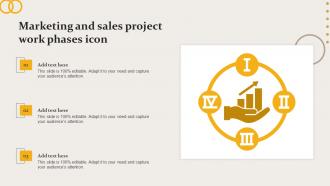 Marketing And Sales Project Work Phases Icon