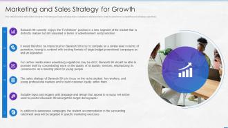 Marketing And Sales Strategy For Growth Information Memorandum Marketing Document
