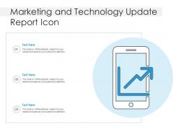 Marketing and technology update report icon