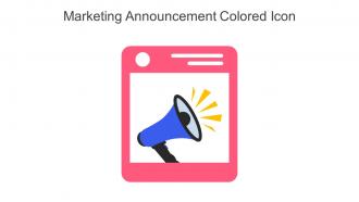 Marketing Announcement Colored Icon In Powerpoint Pptx Png And Editable Eps Format