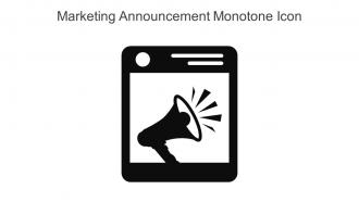 Marketing Announcement Monotone Icon In Powerpoint Pptx Png And Editable Eps Format