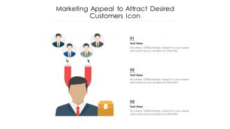 Marketing appeal to attract desired customers icon