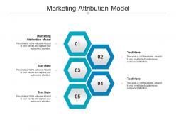 Marketing attribution model ppt powerpoint presentation pictures slide cpb