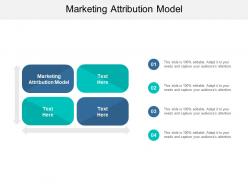 Marketing attribution model ppt powerpoint presentation slides deck cpb