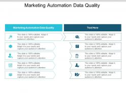 Marketing automation data quality ppt powerpoint presentation layouts background cpb