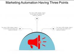 Marketing Automation Having Three Points