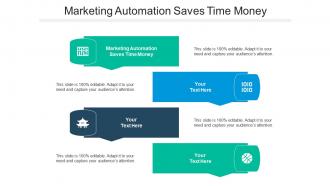 Marketing automation saves time money ppt powerpoint presentation icon files cpb