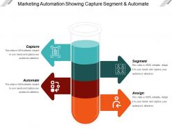 Marketing automation showing capture segment and automate