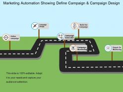 Marketing Automation Showing Define Campaign And Campaign Design