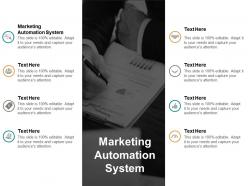 Marketing automation system ppt powerpoint presentation gallery graphics example cpb