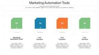 Marketing Automation Tools Ppt Powerpoint Presentation Outline Good Cpb