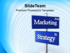 Marketing ave strategy st signpost business powerpoint templates ppt themes and graphics 0113