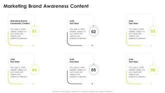 Marketing Brand Awareness Content In Powerpoint And Google Slides Cpb