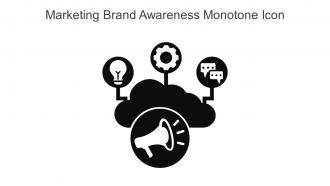 Marketing Brand Awareness Monotone Icon In Powerpoint Pptx Png And Editable Eps Format