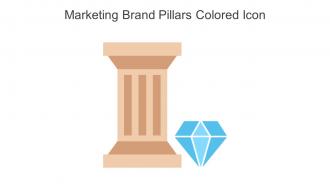 Marketing Brand Pillars Colored Icon In Powerpoint Pptx Png And Editable Eps Format